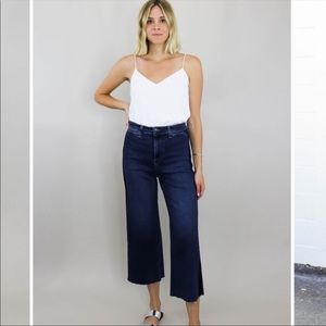 Veronica Beard Ali 12" Cutoff with Tuxedo Stripe